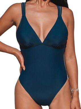 Cupshe Navy Women's One-Piece Swimsuit